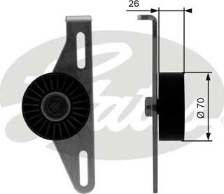 GATES-SEA T38484 - Натяжитель, поликлиновый ремень autospares.lv