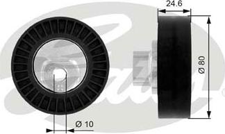 GATES-SEA T38069 - Ролик, поликлиновый ремень autospares.lv