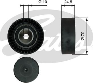 GATES-SEA T38071 - Ролик, поликлиновый ремень autospares.lv