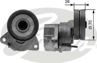 GATES-SEA T38154 - Натяжитель, поликлиновый ремень autospares.lv