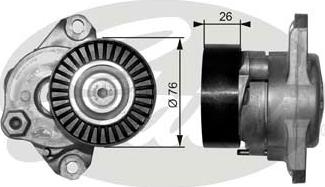 GATES-SEA T38319 - Натяжитель, поликлиновый ремень autospares.lv