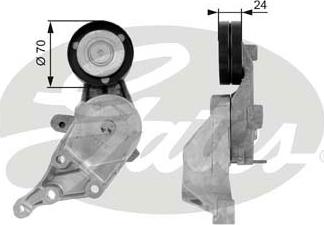 GATES-SEA T38387 - Натяжитель, поликлиновый ремень autospares.lv