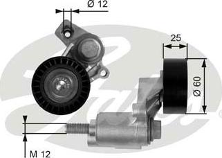 GATES-SEA T38235 - Ролик, поликлиновый ремень autospares.lv