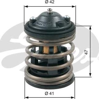 GATES-SEA TH47487G1 - Термостат охлаждающей жидкости / корпус autospares.lv