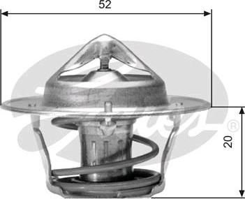 GATES-SEA TH04182G1 - Термостат охлаждающей жидкости / корпус autospares.lv