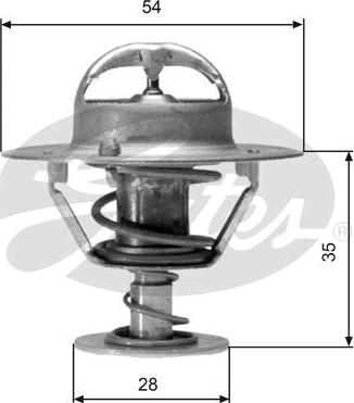 GATES-SEA TH04277 - Термостат охлаждающей жидкости / корпус autospares.lv