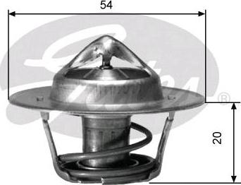 GATES-SEA TH00191G1 - Термостат охлаждающей жидкости / корпус autospares.lv