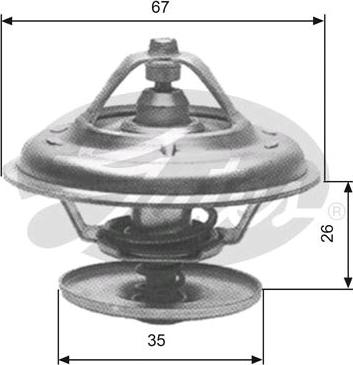 GATES-SEA TH11680G1 - Термостат охлаждающей жидкости / корпус autospares.lv