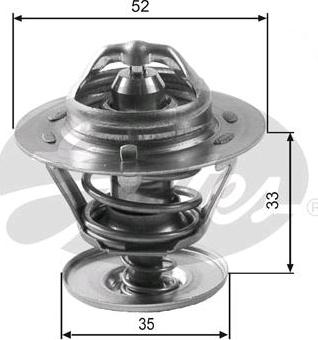 GATES-SEA TH12588G1 - Термостат охлаждающей жидкости / корпус autospares.lv