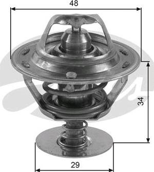 GATES-SEA TH39082G1 - Термостат охлаждающей жидкости / корпус autospares.lv