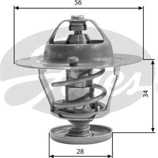 GATES-SEA TH31682G1 - Термостат охлаждающей жидкости / корпус autospares.lv