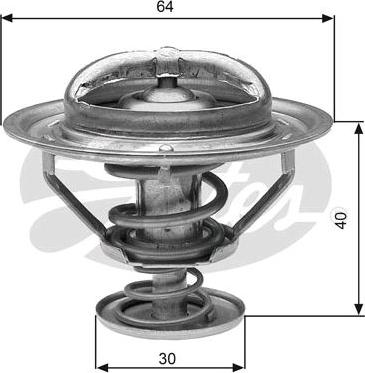 GATES-SEA TH31182G1 - Термостат охлаждающей жидкости / корпус autospares.lv