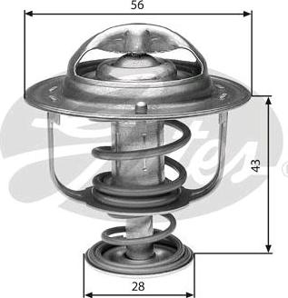 GATES-SEA TH31388G1 - Термостат охлаждающей жидкости / корпус autospares.lv