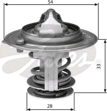 GATES-SEA TH29888G1 - Термостат охлаждающей жидкости / корпус autospares.lv