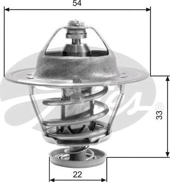 GATES-SEA TH22682G1 - Термостат охлаждающей жидкости / корпус autospares.lv