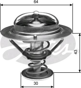 GATES-SEA TH27082G1 - Термостат охлаждающей жидкости / корпус autospares.lv