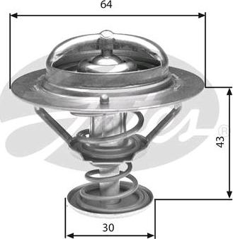 GATES-SEA TH27078G1 - Термостат охлаждающей жидкости / корпус autospares.lv