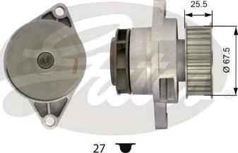 GATES-SEA WP0041 - Водяной насос autospares.lv