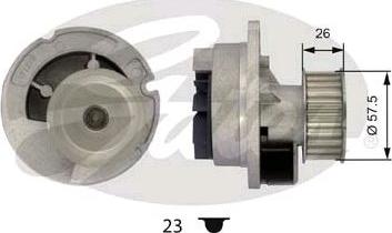 GATES-SEA WP0032 - Водяной насос autospares.lv