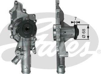 GATES-SEA WP0122 - Водяной насос autospares.lv