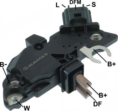 GAUSS GA234 - Регулятор напряжения, генератор autospares.lv