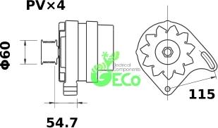 GECO A33871 - Генератор autospares.lv