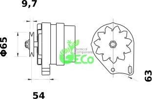 GECO A33709 - Генератор autospares.lv