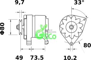 GECO A33713 - Генератор autospares.lv