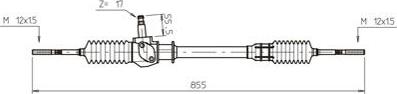 General Ricambi FI4051 - Рулевой механизм, рейка autospares.lv