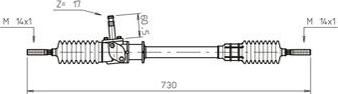 General Ricambi FI4006 - Рулевой механизм, рейка autospares.lv