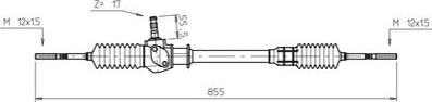 General Ricambi FI4089 - Рулевой механизм, рейка autospares.lv