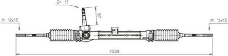 General Ricambi FI4113 - Рулевой механизм, рейка autospares.lv