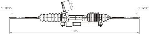 General Ricambi ME4004 - Рулевой механизм, рейка autospares.lv