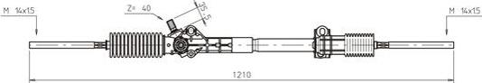 General Ricambi RE4026 - Рулевой механизм, рейка autospares.lv