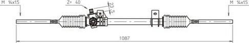 General Ricambi RE4027 - Рулевой механизм, рейка autospares.lv