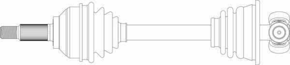 General Ricambi RE3323 - Приводной вал autospares.lv