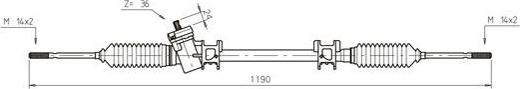 General Ricambi VO4001 - Рулевой механизм, рейка autospares.lv