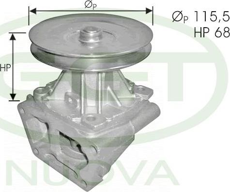 GGT PA00260 - Водяной насос autospares.lv