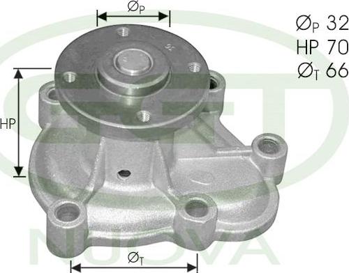 GGT PA10591 - Водяной насос autospares.lv