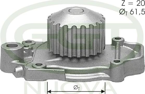 GGT PA10575 - Водяной насос autospares.lv