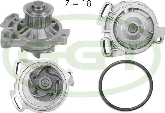 GGT PA10600 - Водяной насос autospares.lv