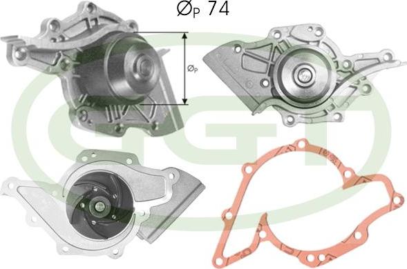 GGT PA10774 - Водяной насос autospares.lv