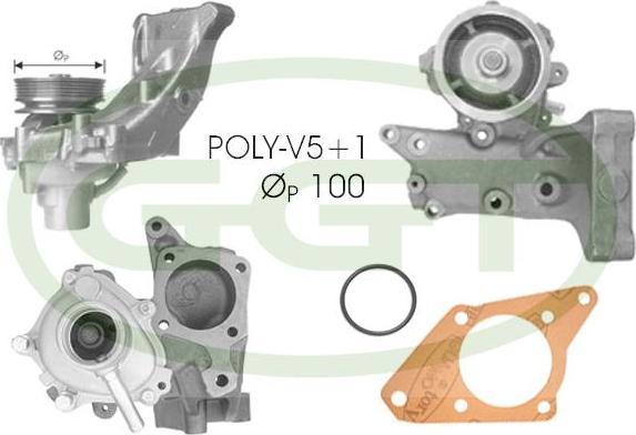 GGT PA11045 - Водяной насос autospares.lv