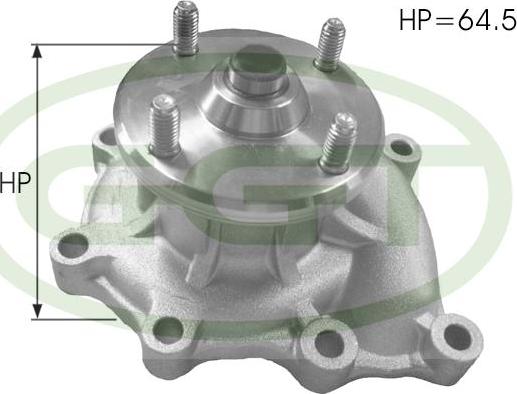 GGT PA12583 - Водяной насос autospares.lv