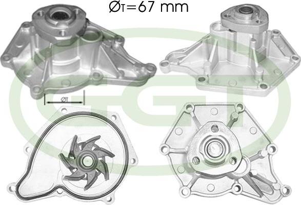 GGT PA12538 - Водяной насос autospares.lv