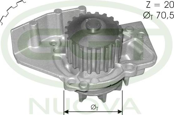 GGT PA12049 - Водяной насос autospares.lv