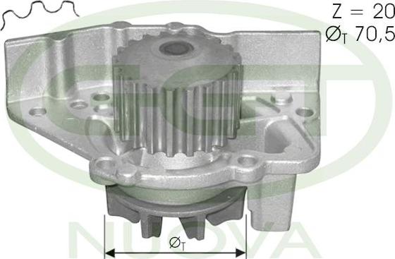 GGT PA12048 - Водяной насос autospares.lv