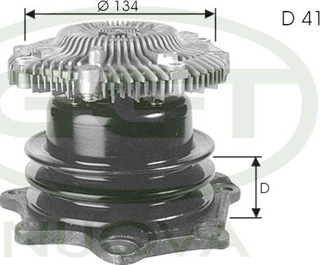 GGT PA12156 - Водяной насос autospares.lv