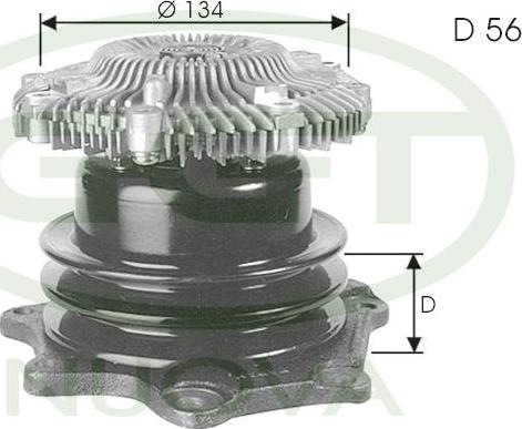 GGT PA12158 - Водяной насос autospares.lv