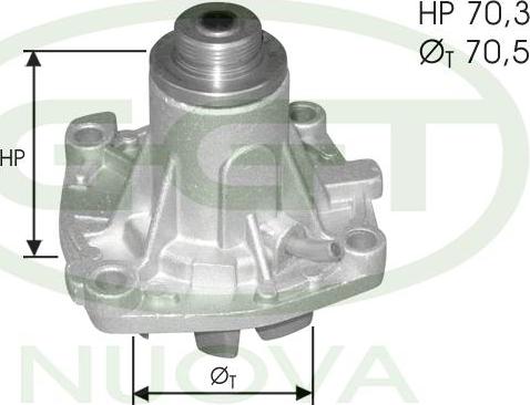 GGT PA12295 - Водяной насос autospares.lv